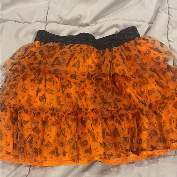 Orange Halloween Themed Skirt - Picture 1 of 3
